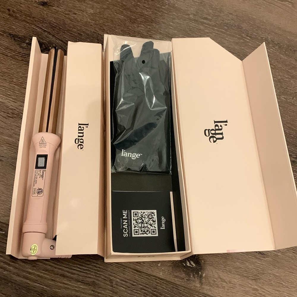L’ANGE Ondulé 25mm Titanium Curling Wand Rose Gold